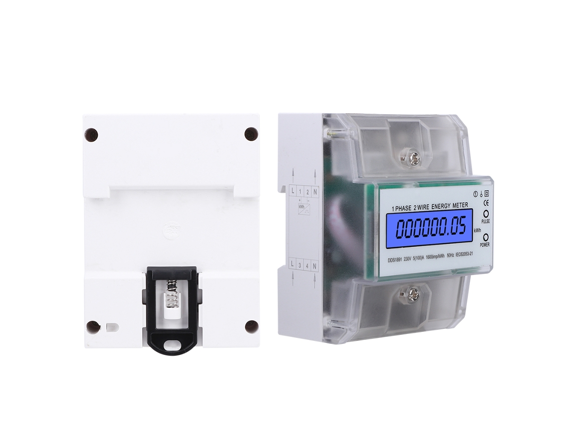 Laxiscreed, Medidor De Energia Monofásico De Trilho Com Display Lcd Transparente