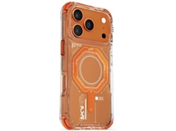Capa Móvel Skinarma Para Iphone 17 Pro Magsafe Magma - Laranja