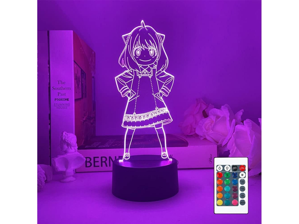 2026 lâmpada Led de Noite 3d Anime, Luz Noturna com 7 Cores Usb, Presente para Crianças e Fãs