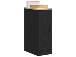 Armário De Arrumação De Garagem Preto 30x51x85 Cm Lovely Home