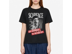 Rockinstone Scarface Movie Say Goodnight Black Adult T-shirt Size:xl