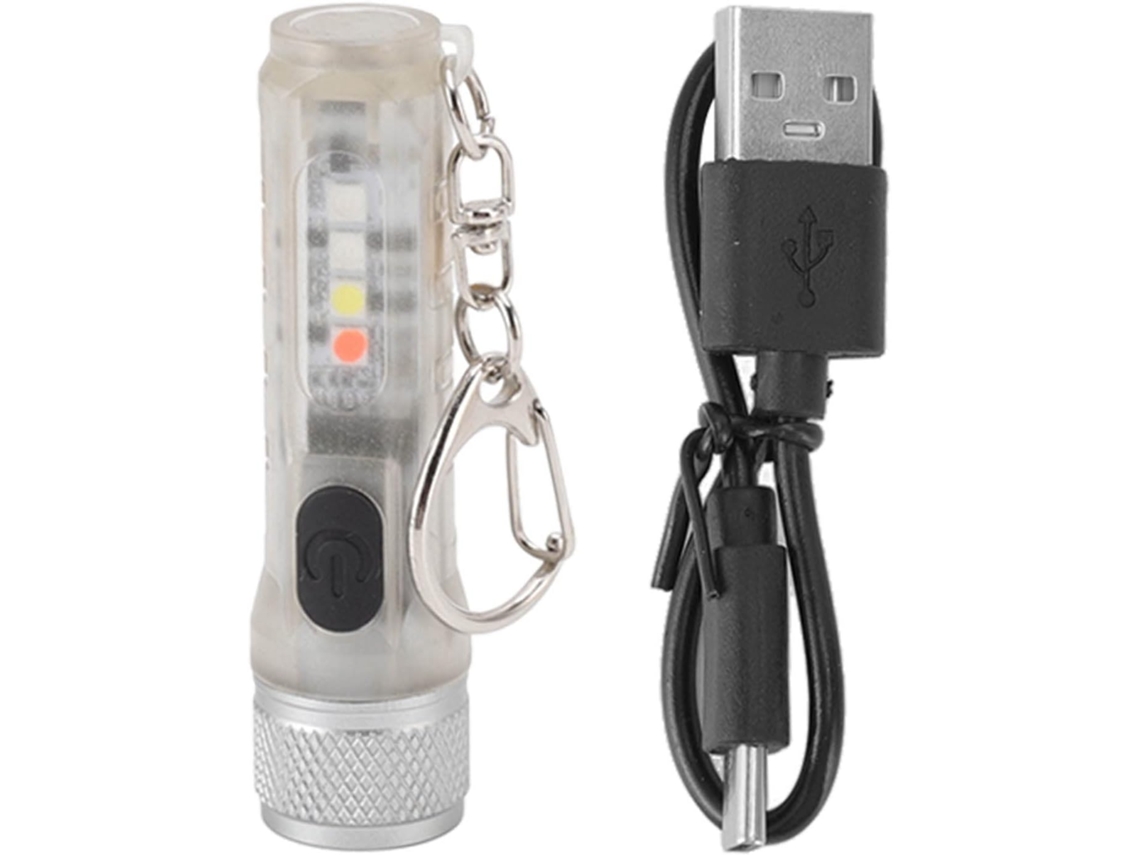 Lanterna De Chaveiro Fafeicy Mini, Lanterna Led Compacta E Recarregável Via Usb Com Base Magnética, Ideal Para