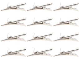100 miniaturas de prendedores de metal para decorações de Natal, prendedores para arranjos de flores, tamanho 4 e 5 cm, multiuso.