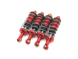Conjunto de 4 Amortecedores a Óleo em Metal Prateado para Carros Rc Mjx 1/14 14301 14302 14303. MDUG