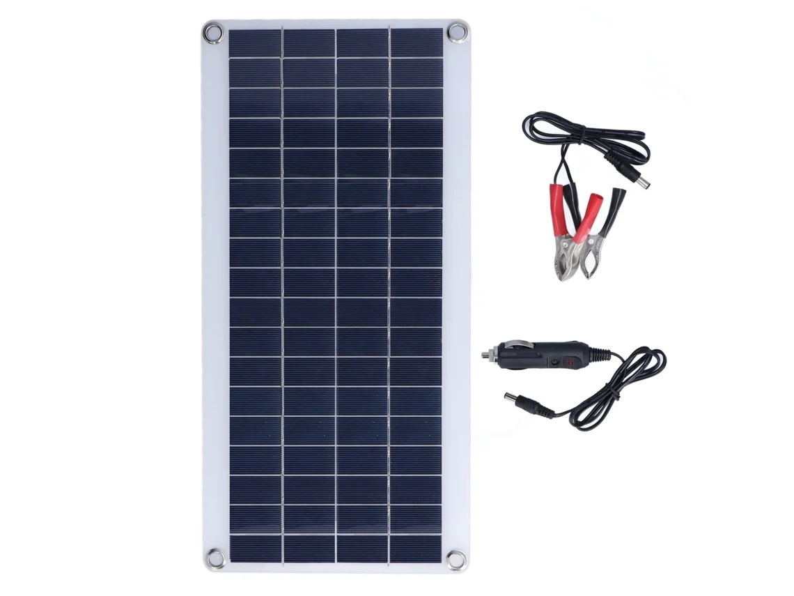 Kit painel solar Primerox 8w flexível monocristalino portátil para navios RV casa bateria módulo | S/MARCA