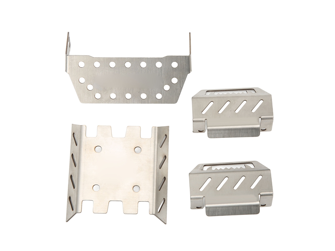 Armadura de Chassi RC de Aço Inoxidável Protetor de Carro para Yk4102, Yk4103, Yk4082 1/8 1/10 S/MARCA