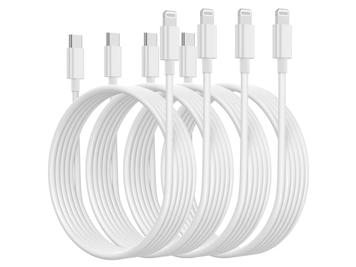 Carregador Usb-c Cdq Compatível Com Iphone - Cabo/fio - 20w - Carregador Rápido (pacote Com 4)