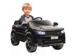 Carrinho Elétrico 3-6 Anos, Ctrl Remoto, Luzes Led, Buzina, Pp E Metal, 110x68x52cm, Preto