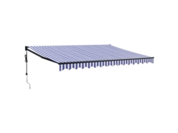 Automatic Retractable Awning, Automatic Retractable Awnings Vidaxl Multicolor Tecido (4.5 X 3 M)