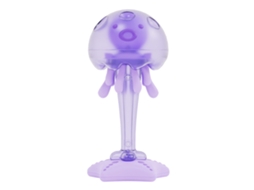 Brinquedo De Mordedor Medusa Com Luz E Som Susurrante Para Bebês Desenvolvimento Cognitivo Silicone Roxo