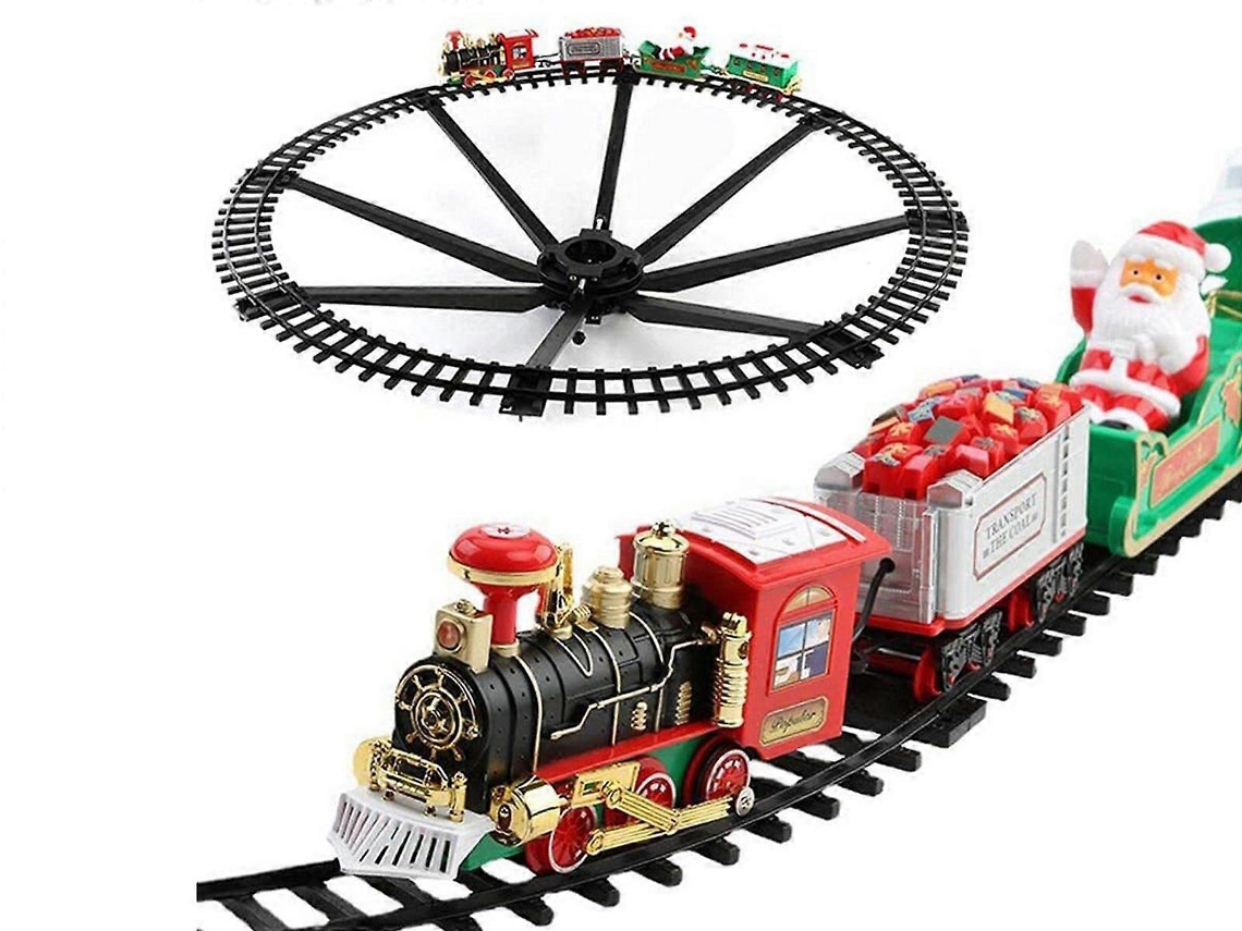 Comboio Elétrico De Natal Com Pista E Carruagens