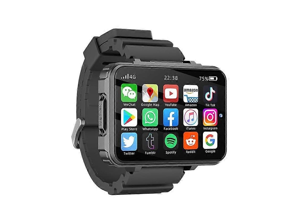 Smartwatch 4g Lte, Tela Amoled De 2,4 Polegadas, Câmeras Duplas, Gps Wifi, Chamadas De Vídeo