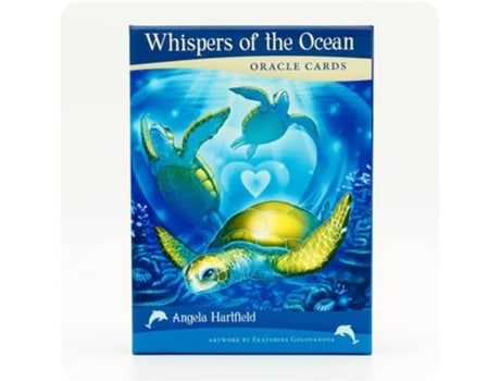 Livro Whispers of the Ocean Oracle Cards de Angela Hartfield (Inglês)