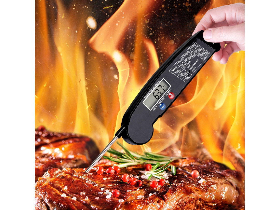 Termômetro Digital para Alimentos, Ferramenta para Churrasco, Temperatura de Cozinha, Ímã para Cozinhar Carne SUNNY SPACES