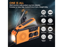 Alarme Solar de Emergência Am/fm/sos Rádio Med AQUAFORGE