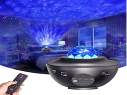 Projetor Lurelia Galaxy com alto-falante Bluetooth, controle remoto, céu estrelado e sol integrado, para quarto modelo 2.