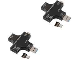 2 Unidades De Testador De Carregador Usb, Testador De Energia, Cabo Medidor Dc