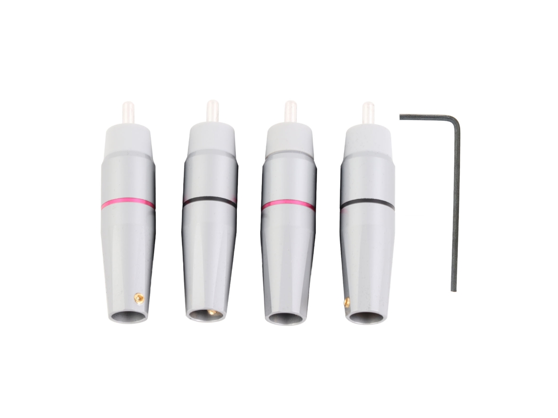 Conector de Cavo Rca LAXISCREED Ouro 4 Camadas Cobre Puro