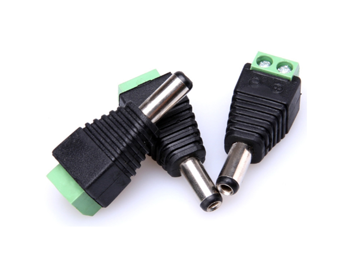 Conector Macho Dc De Energia Para Câmera Cctv Led 12v