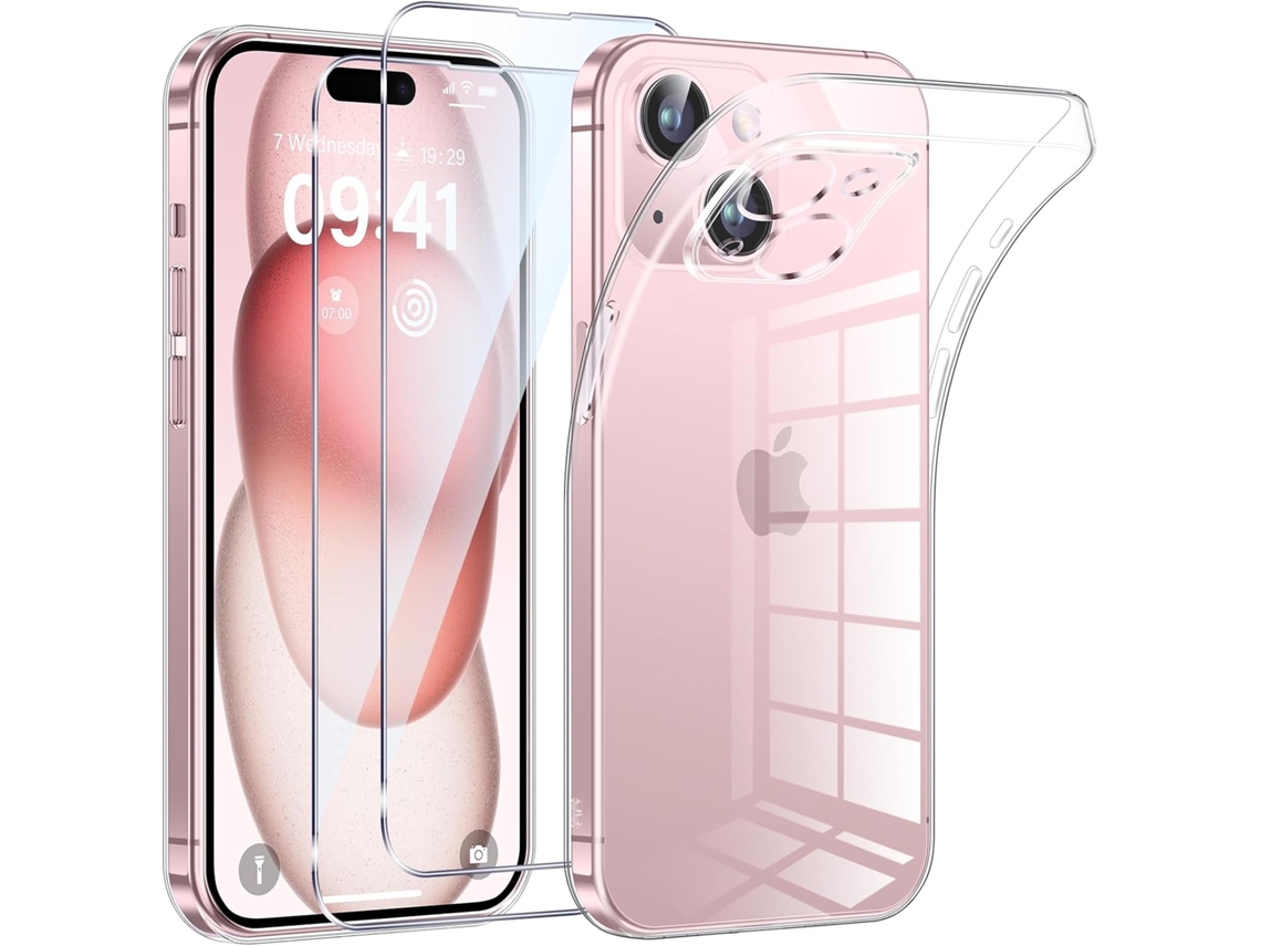 Capa Proteção Antichoque Antimarcas Ultra Fino Para Iphone 15 Hongwe.