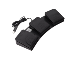 Pedal Usb LAXISCREED 3 Botões Midi Programável