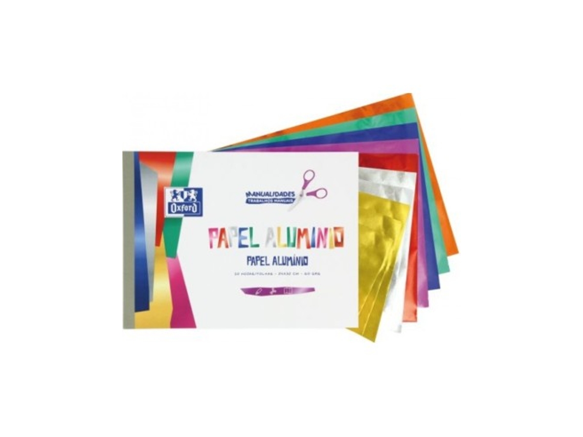 Livro Bloc Manualidades A4 10h Papel Aluminio Oxford De Desconocido (espanhol)