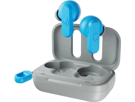 Auriculares Bluetooth True Wireless SKULLCANDY Dime 2 (In Ear - Microfone - Cinzento/Azul)