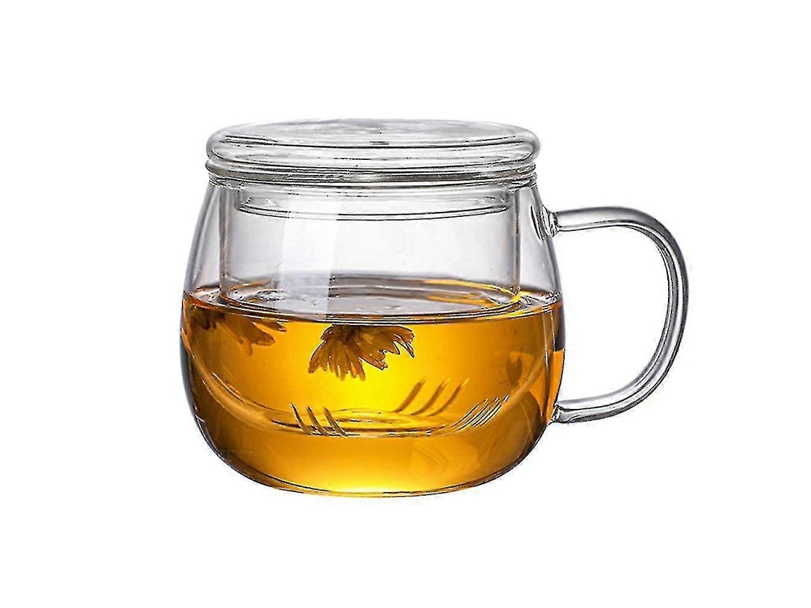 Xícara De Chá Vidro Borossilicato 300ml, Café, Infusor Figo Aquaforge
