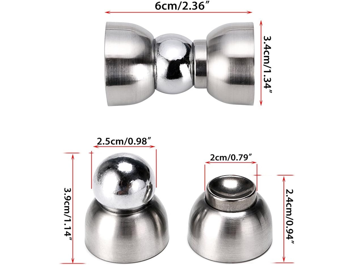 Conjunto De Mini Suportes Para Portas, Batentes Magnéticos Para Portas, Batentes De Metal Para Portas De Parede. Aquaforge