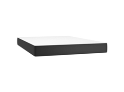 Pocket Spring Bed Mattress, Pocket Spring Bed Mattresses Vidaxl Preto Couro Artificial (140 X 200 Cm)