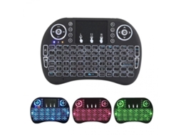 Controle remoto sem fio Slowmoose 2,4 GHz Mini teclado Touchpad Mouse Combo Controller com luz de fundo RGB para Smart TV, Android TV Box, PC, IPTV