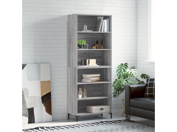 Vidaxl Armário Alto 69,5x32,5x180cm Derivados Madeira Sonoma Cinzento