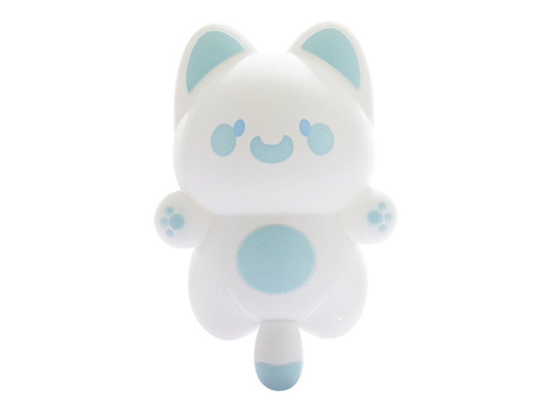 Rebe-lâmpada Noturna Gatito Silicone Macio Multicolor 3 Níveis De Brilho Para Quartos De Crianças Azul