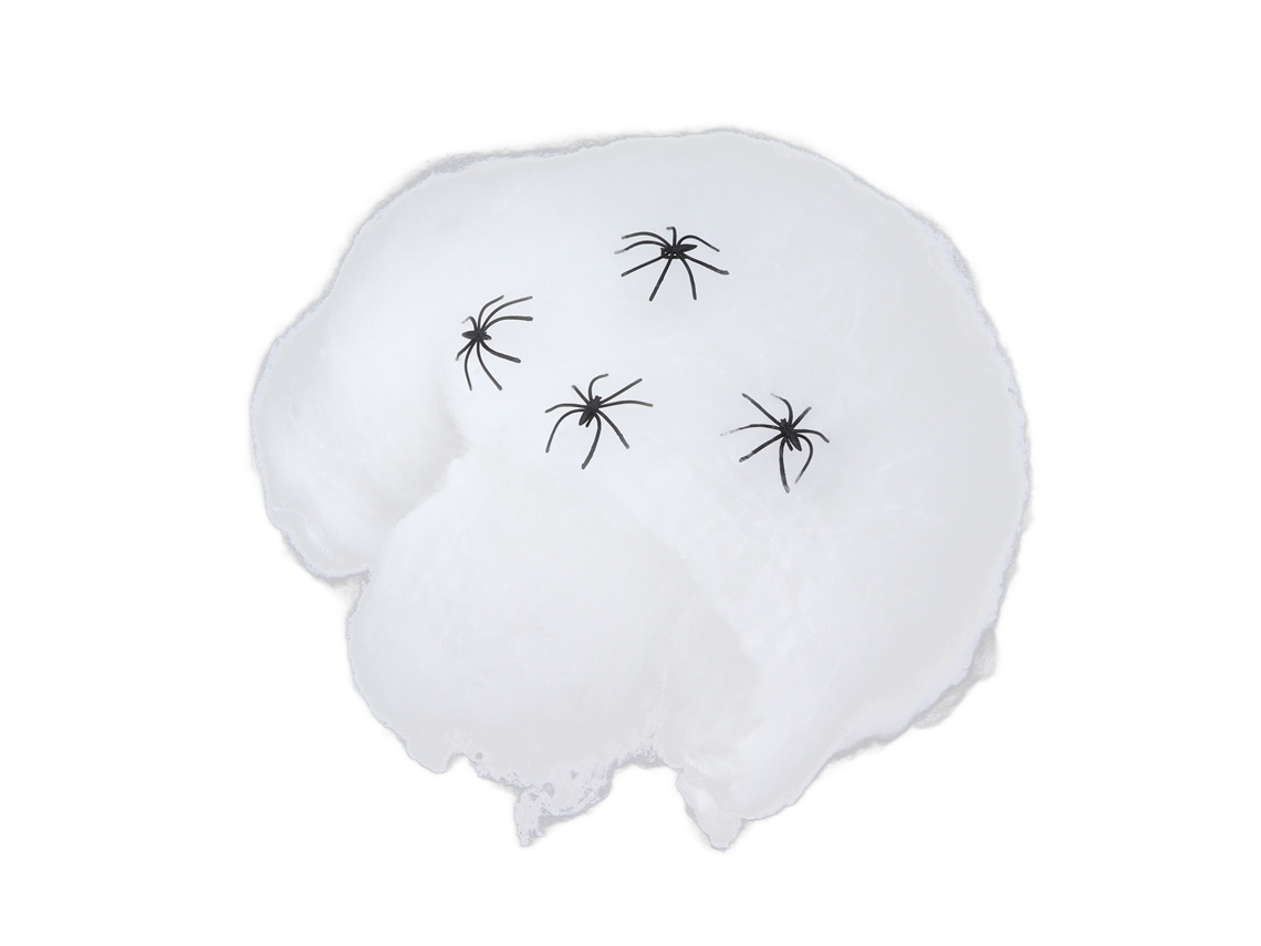 Telaraña De Araña Reutilizable Para Decoración De Halloween, Suministros Escarosos Y Vívidos Para Fiestas Interiores Y Exteriores