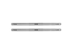 Conjunto Com 2 Corrediças De Aço Laminado A Frio De 342x17 Mm Com Rolamento De Esferas Para Gavetas E Armários E Aparadores