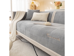 Protetor de Almofada de Sofá com Capa de Assento Antiderrapante Cinza-90X240Cm LUUCOZK