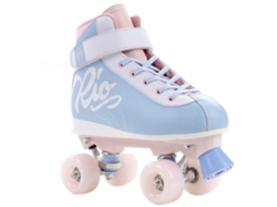 Patins 4 Rodas Milkshake Azul Rosa Eu 40 1/2Rio Roller