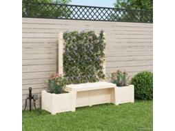 Vidaxl Banco De Jardim Copenhague Pp Branco