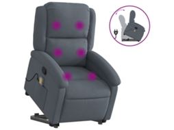 Stand Up Massage Recliner Chair, Stand Up Massage Recliner Chairs Vidaxl Cinzeto Veludo