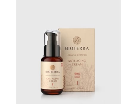 BIOTERRA Anti Aging Cream Orgânico 50Ml Vegan Firming Anti Rugas Regenerador Cosméticos Naturais