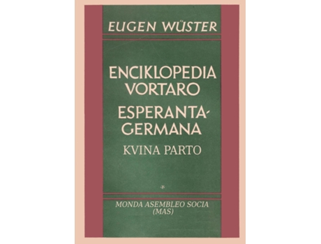 Livro Enciklopedia Vortaro Esperanta-germana Kvina Parto De Eugen Wüster (inglês)