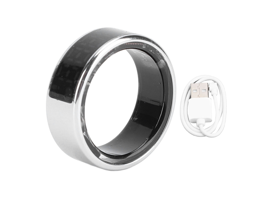 Anel Inteligente Fitness Tracker Tela Tática Ip68 Prata