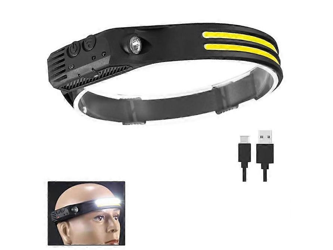 Lanterna de Cabeça 1000 Lúmens, Feixe Amplo 230°, Sensor Mãos, Bateria 1500mah BRILVIBERA