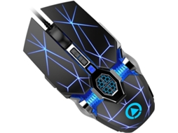 Mouse Gamer Usb Com Fio E Retroiluminação Rgb Programável Para Jogadores De Pc.