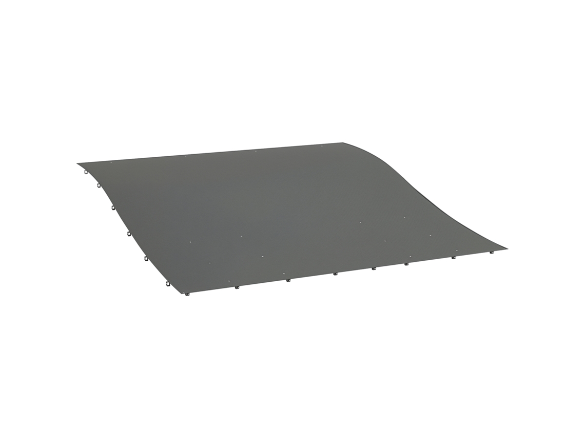 Cobertura para Gazebo BTFORUS 4x3 m, tecido respirável, café, 10 furos de drenagem