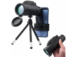 Monocular militar de visão noturna, 80x100 HD Monocular à prova dágua Bak4 Prisma Telescópio portátil com revestimento verde com suporte A315 S/MARCA