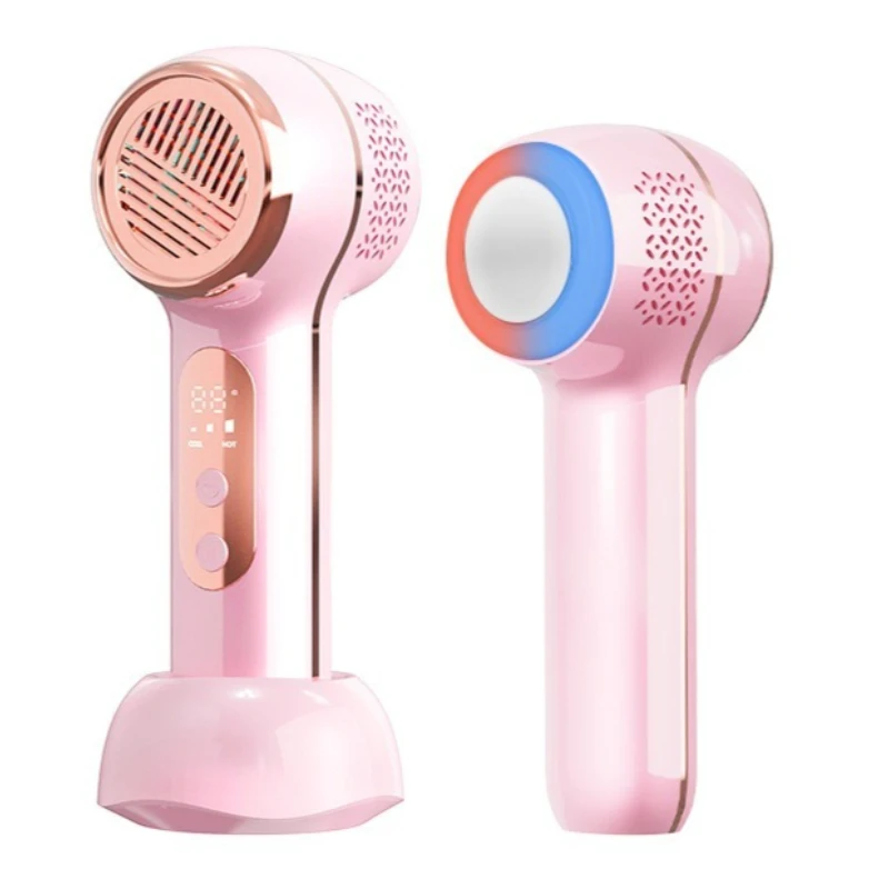 (rosa) Aparelho De Beleza Facial Para Uso Doméstico Com Modos Quente E Frio