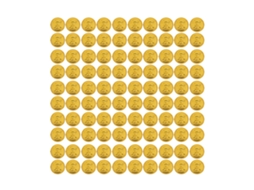100 Moedas De Tesouro Simuladas Em Plástico Para Jogos De Tabuleiro Decoração De Festa E Brindes Infantil