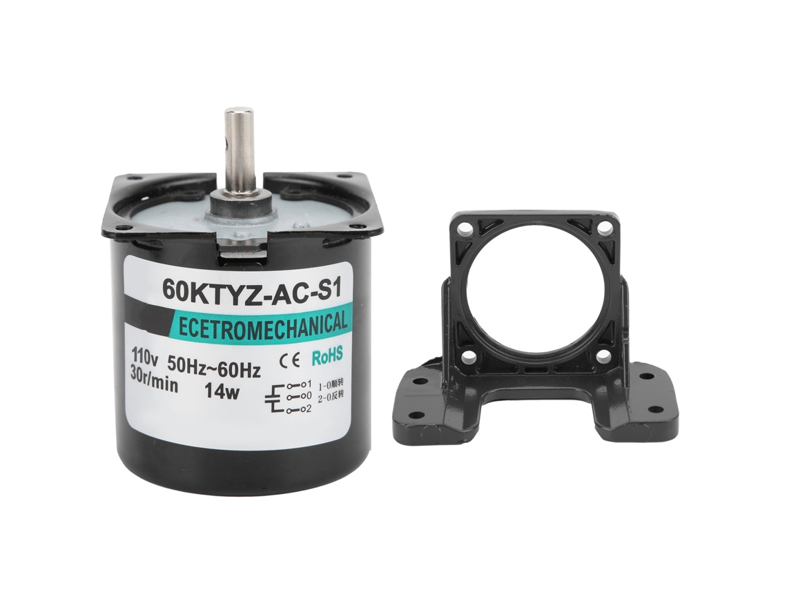 Yuru motor Síncrono Ca 14w 30rpm Ac110v Xd60ktyz Alta Torção Eixo Central Controle Bidirecional para Indústria Automática
