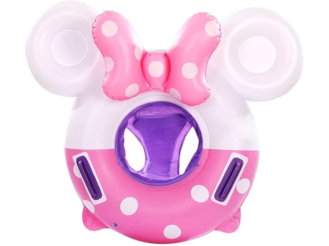 Boia inflável infantil para piscina até 20 kg brinquedo de banho rosa SIURN